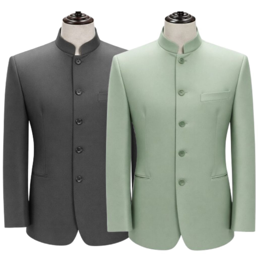 Jas Semi Koko Jasko Polos Motif Saku tutup