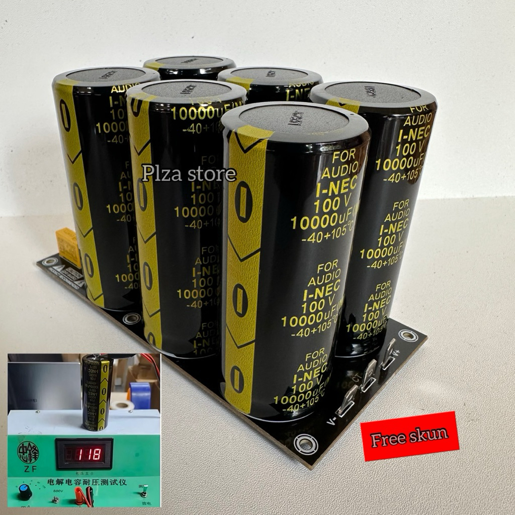 Psu class AB 6 elco elco 100v 10000uf Inec I-inec kualitas bagus original free skun/kit psu kelas AB