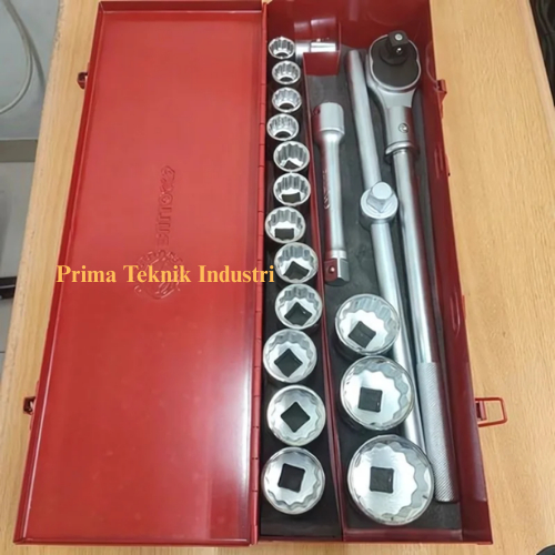Kunci Socket Set MM Bullock's 3/4" DR 12PT 19-50MM (19Pcs)