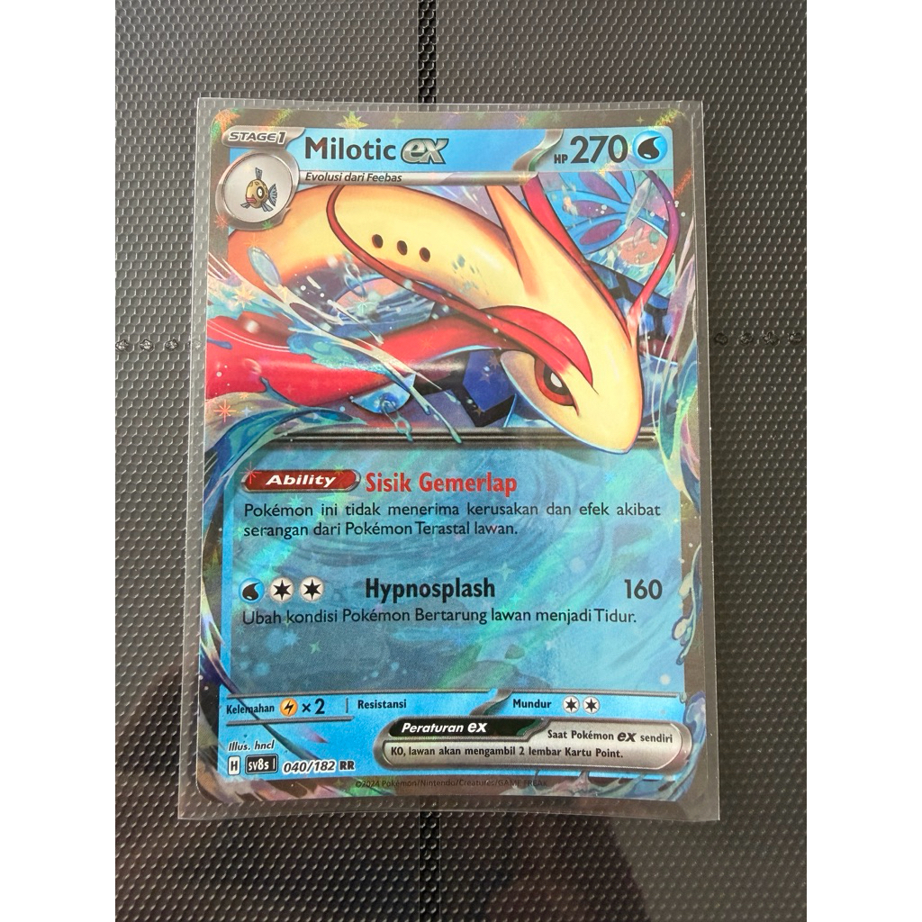 pokemon (ID) milotic ex - SV8s 040/182 - RR