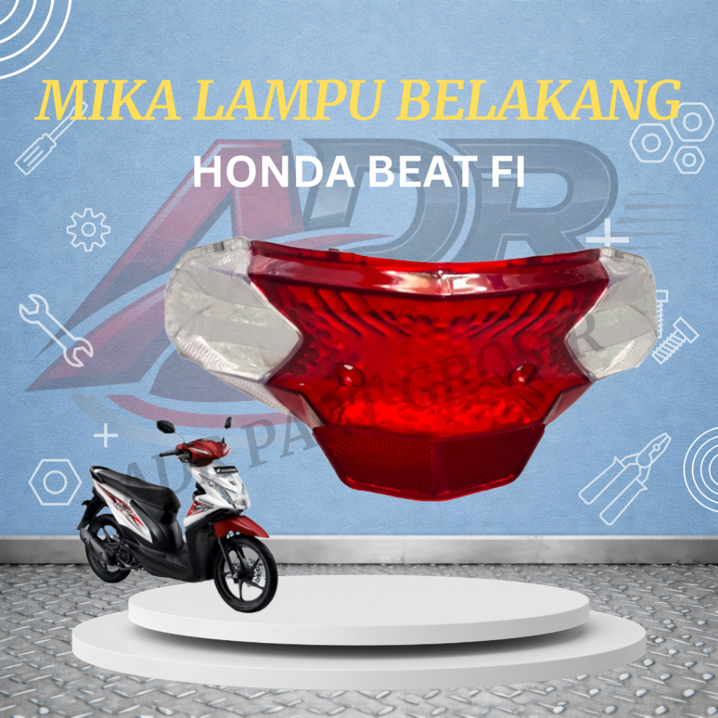 Mika stoplamp lampu belakang honda beat fi kaca lampu belakang honda beat fi