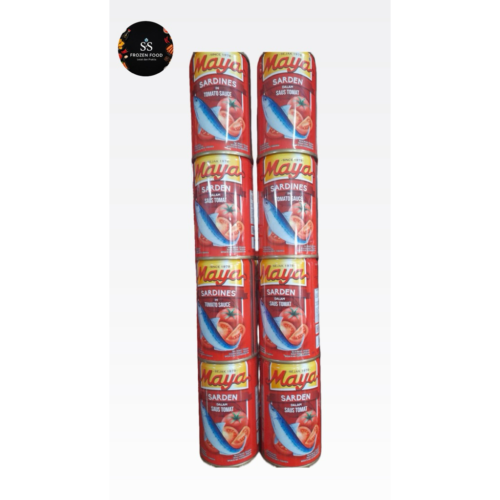 Sarden MAYA 155gr Saus Tomat Kaleng Kecil Harga Grosir dan Ecer Sarden Murah