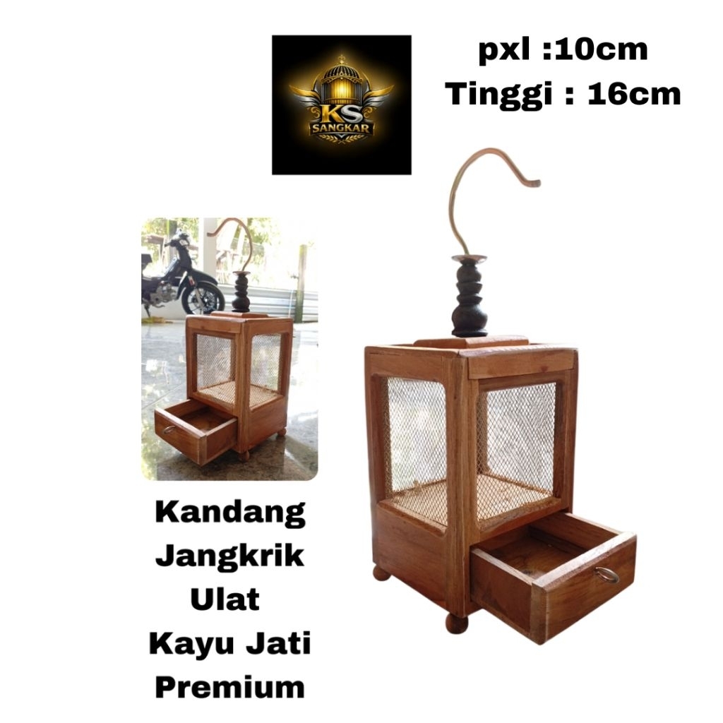 kandang jangkrik kayu ukuran tanggung kandang jangkrik kayu jati premium wadah jangkrik dan ulat