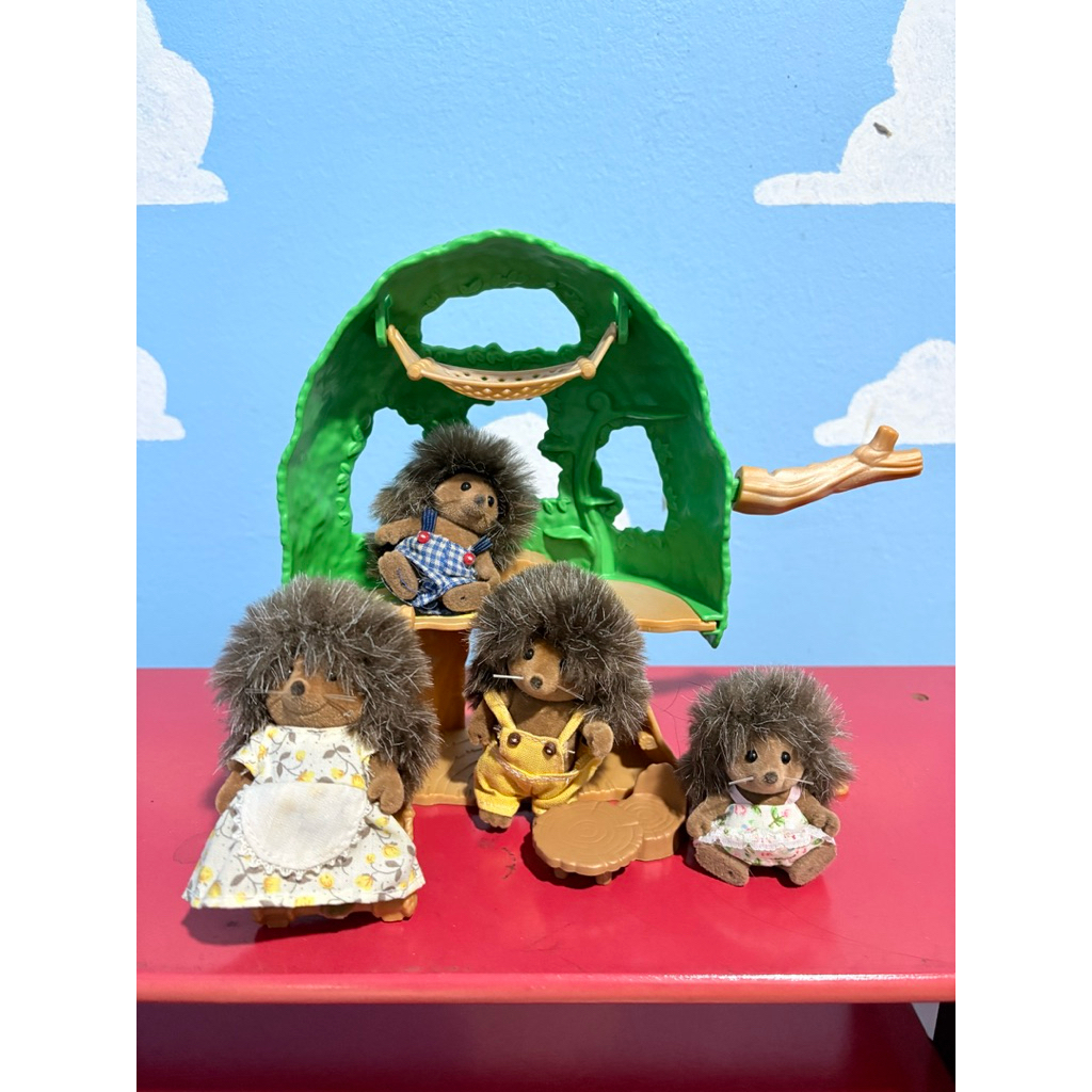 Sylvanian figur landak hand grip take all