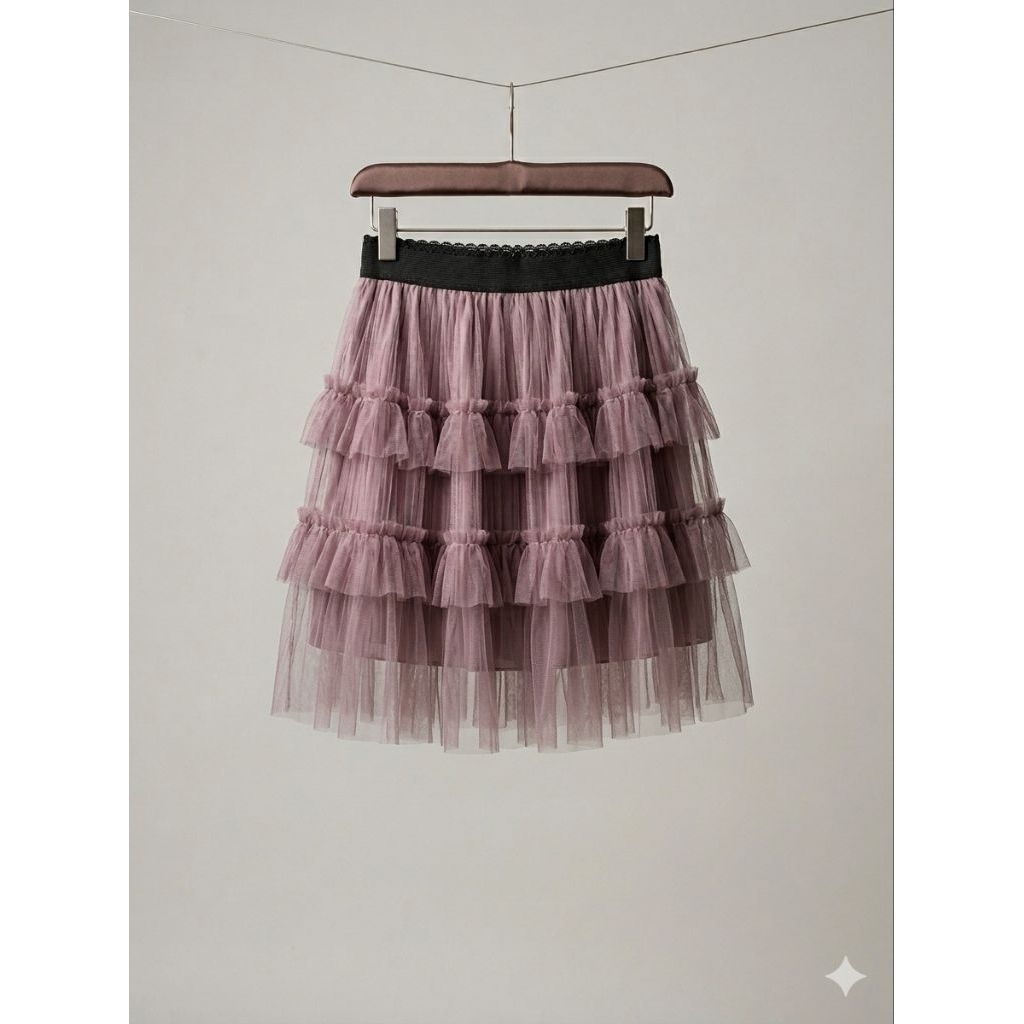 Rok Anak Perempuan Tulle Tutu Tiered Premium - Rok Pesta Anak 3 Tingkat