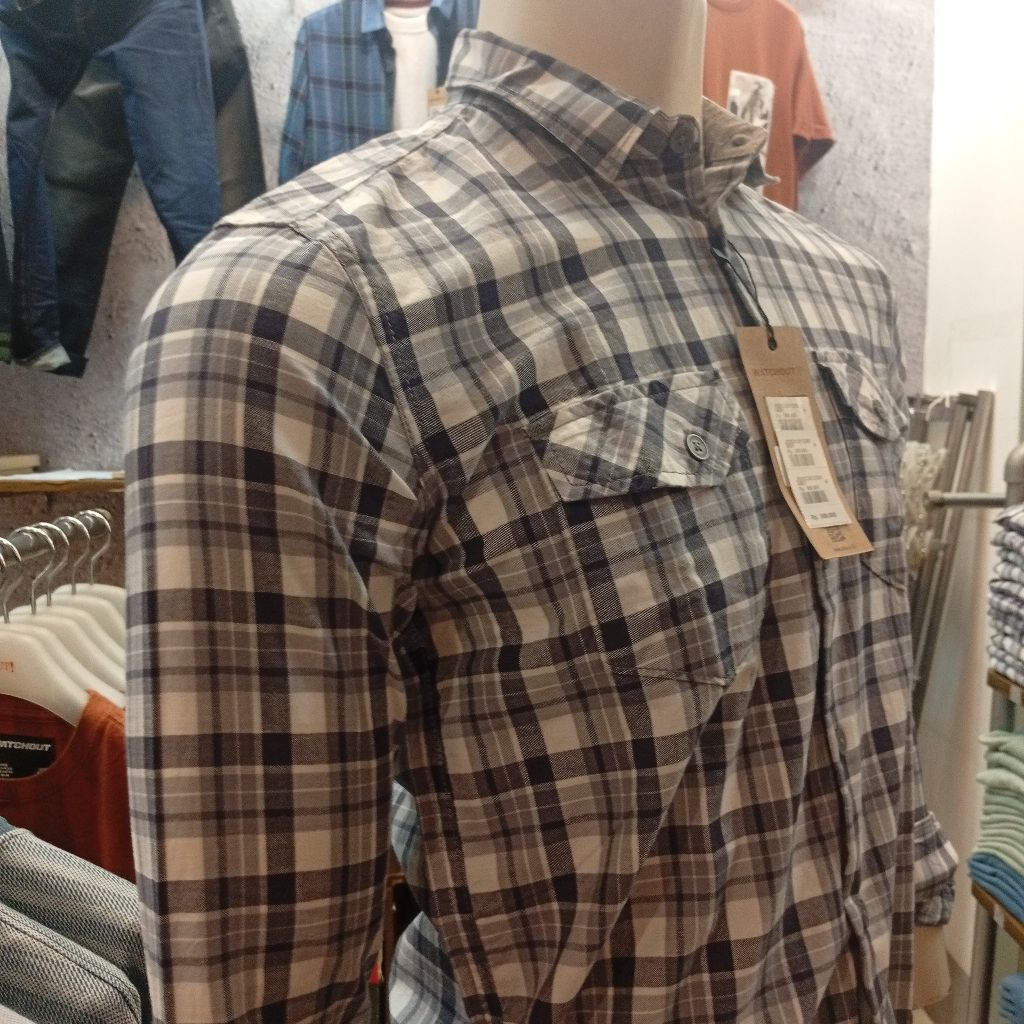 KEMEJA WATCHOUT PRIA LENGAN PANJANG SLIMFIT LENGAN PANJANG