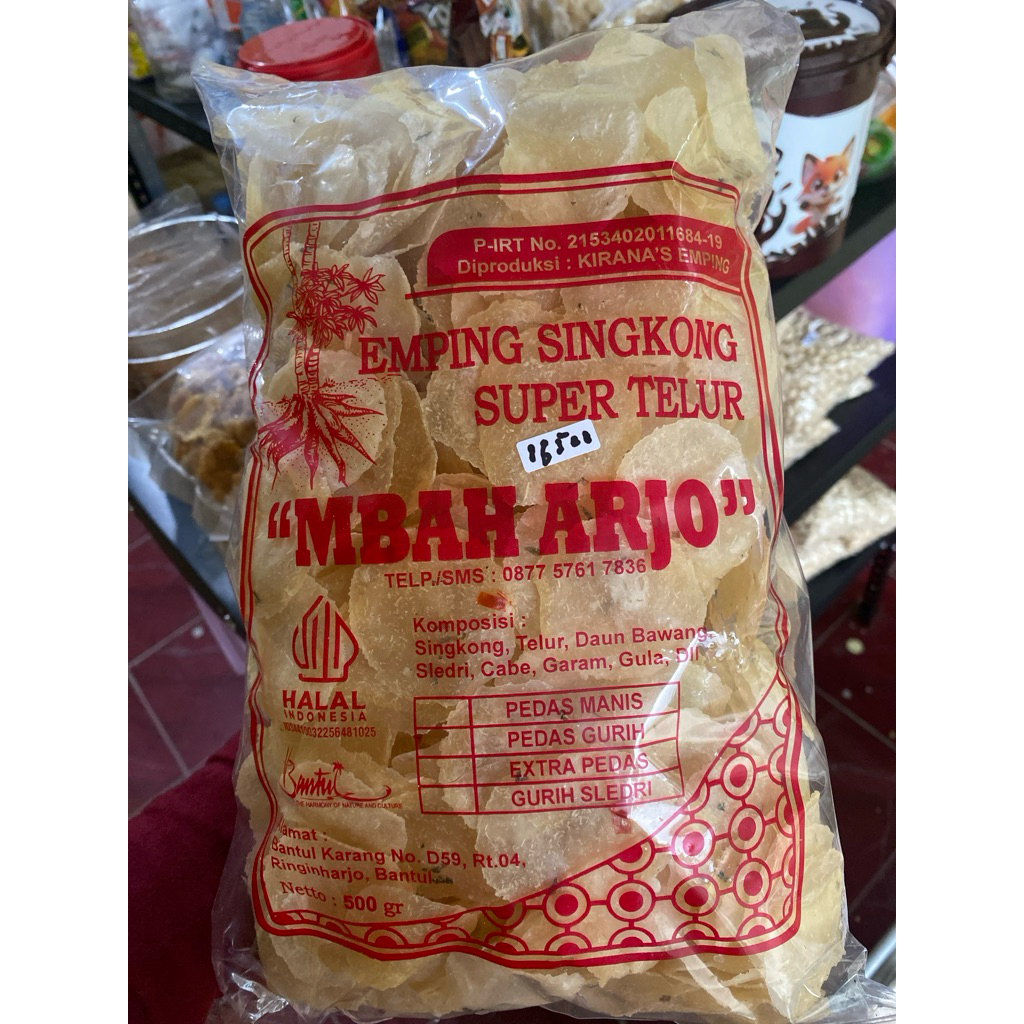 emping singkong super telur