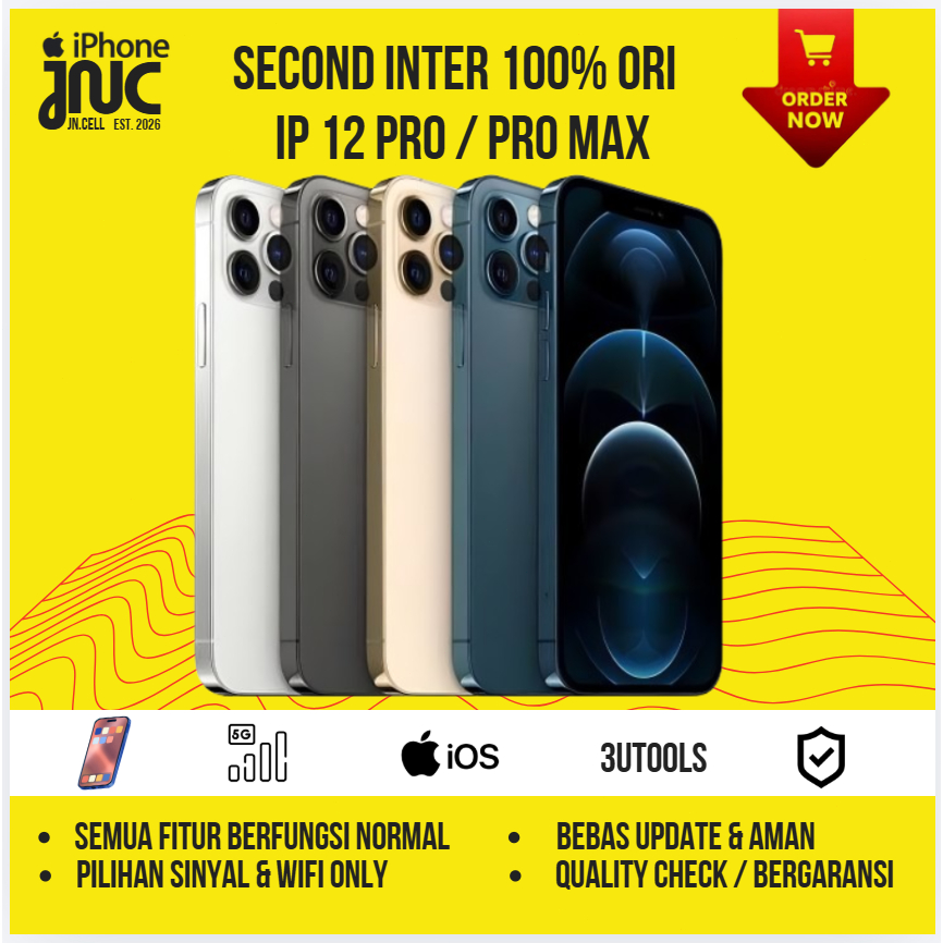 iPhone 12 Pro / 12 Pro Max 128GB 256GB SECOND | FULLSET | BEST CONDITION | BEBAS UPDATE | AMAN BERGA