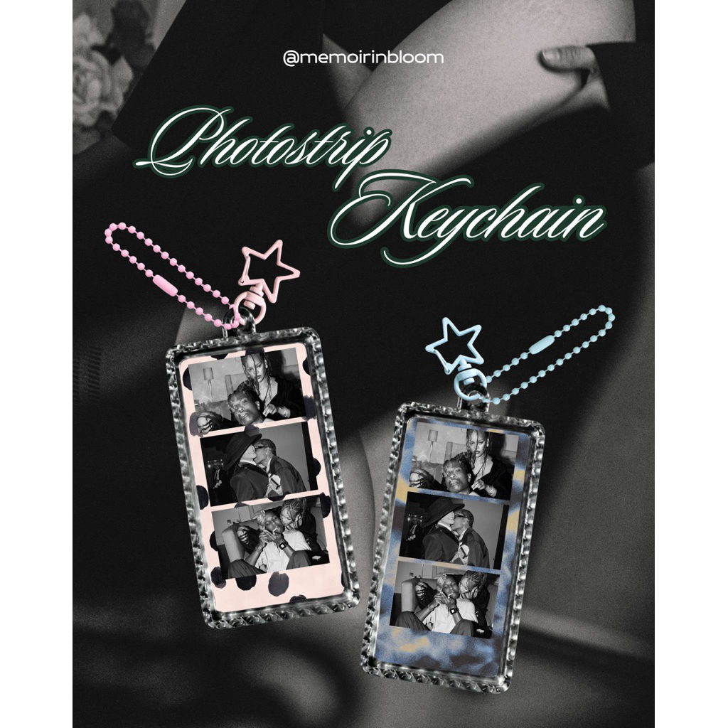 Gantungan Kunci Akrilik Photostrip Aesthetic