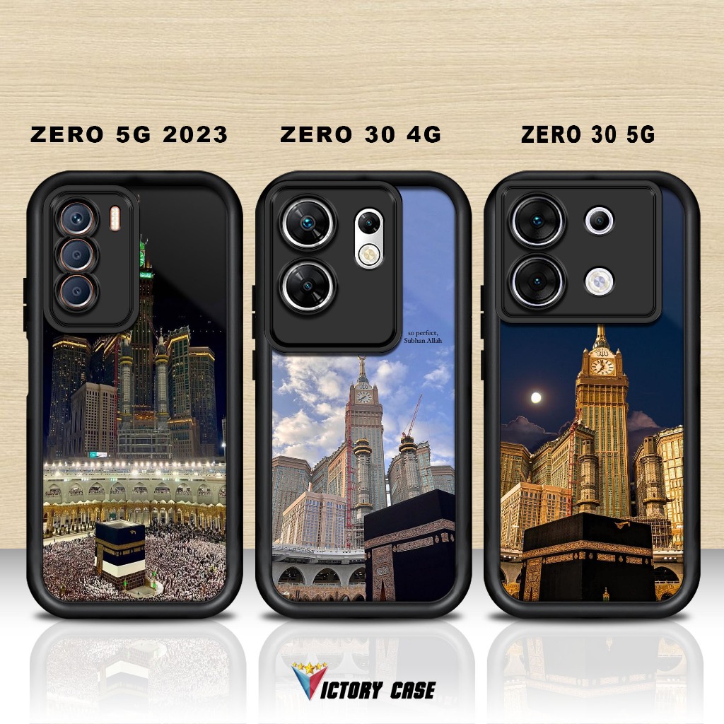 Softcase Glass kaca untuk INFINIX ZERO 5G 2023 ZERO 30 4G ZERO 30 5G ISLAMIC Casing Handphone Case P