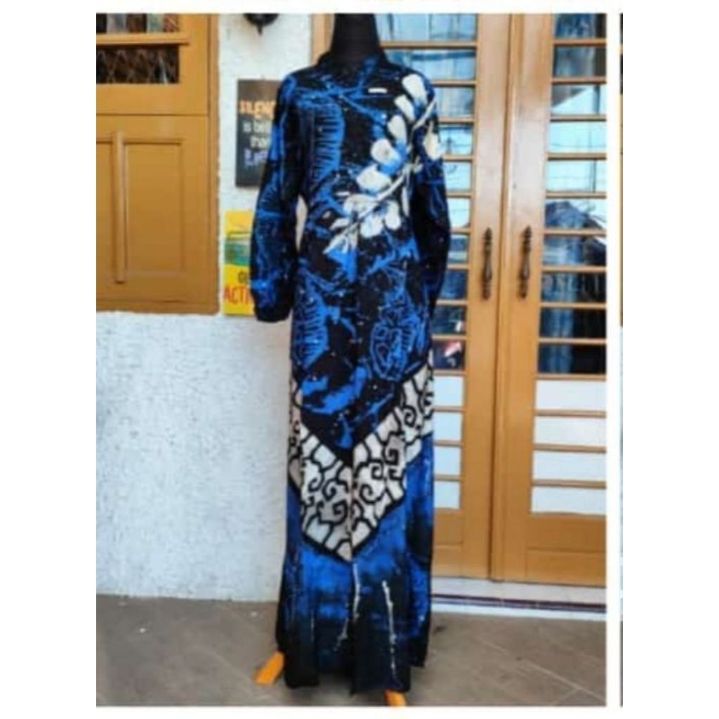 GAMIS BATIK PEKALONGAN - GAMIS RAYON CAP MALAMAN