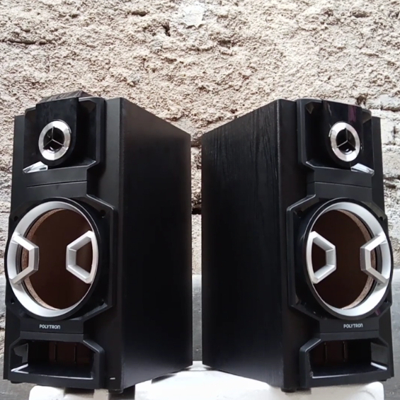 1 PASANG BOX KOSONG SPEAKER AKTIF POLYTRON
