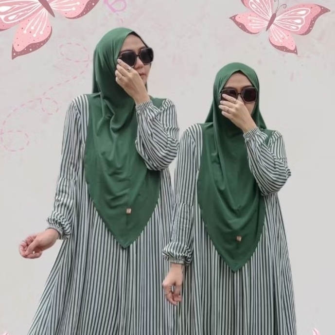 DRESS ZAFEETRI TERBARU GREEN