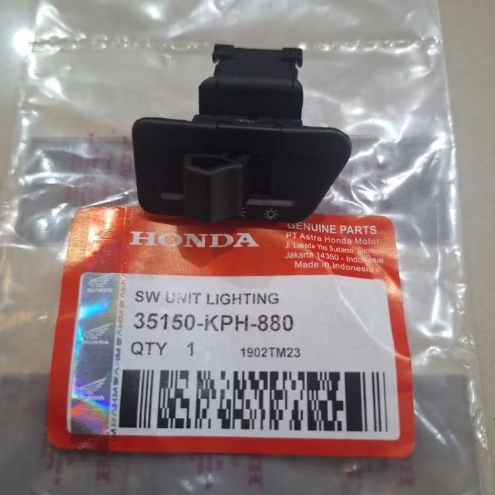 Tombol Lampu Honda Kharisma KPH / Saklar Lampu Motor Supra x 125  Revo Vario 110 KPH