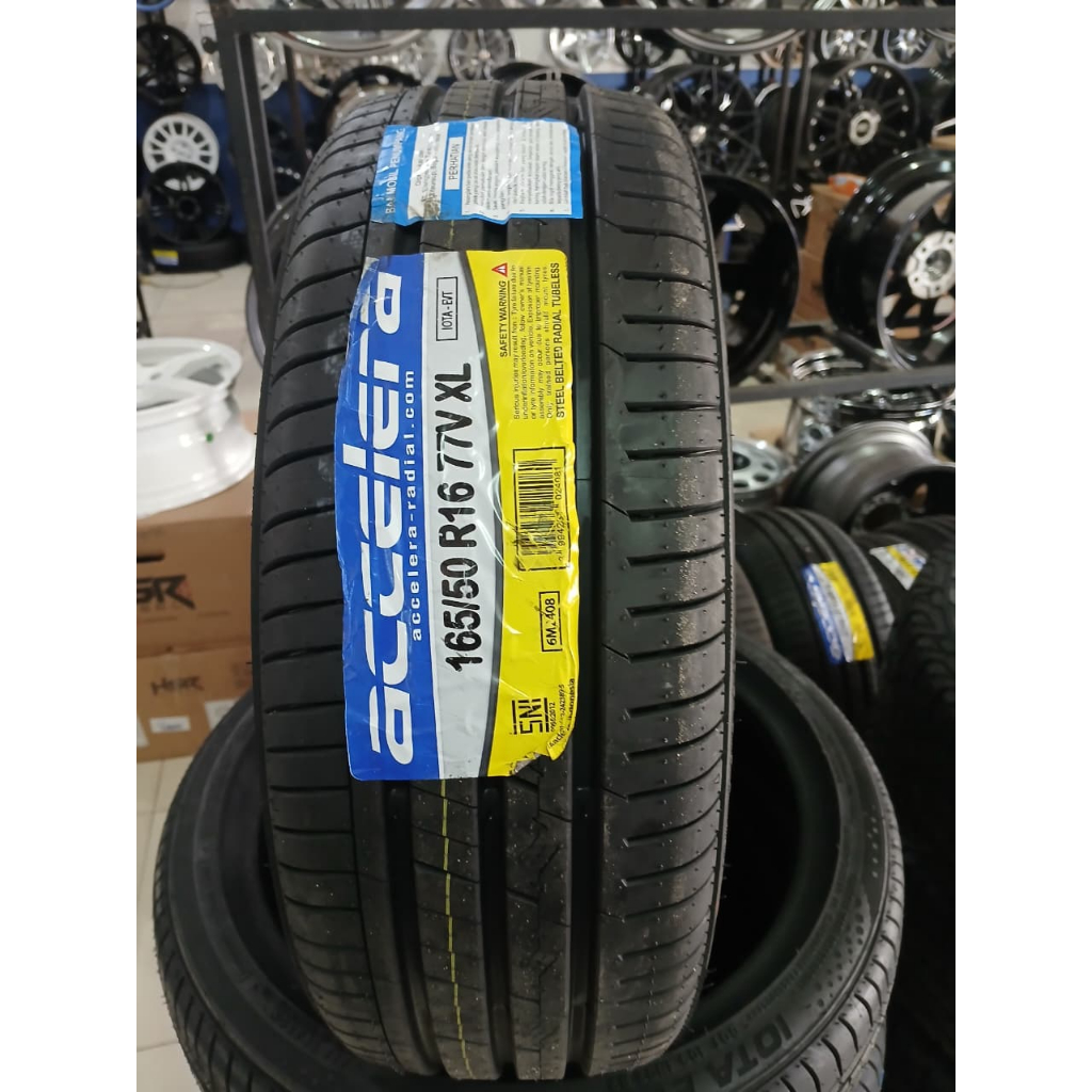 ban tubles ukuran 165 50 r16 accelera iota evt 165/50 r16 bisa credit