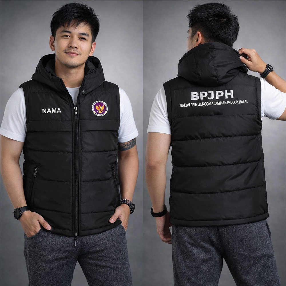 JAKET ROMPI BPJPH PARASUT KEMBUNG TERBARU / ROMPI BPJPH DAN HALAL / FREE CUSTOM SABLON