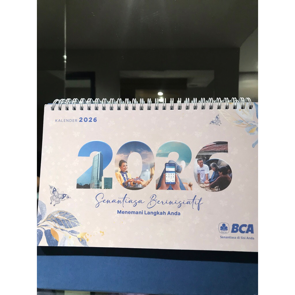 Kalender meja BCA 2026 kalender original