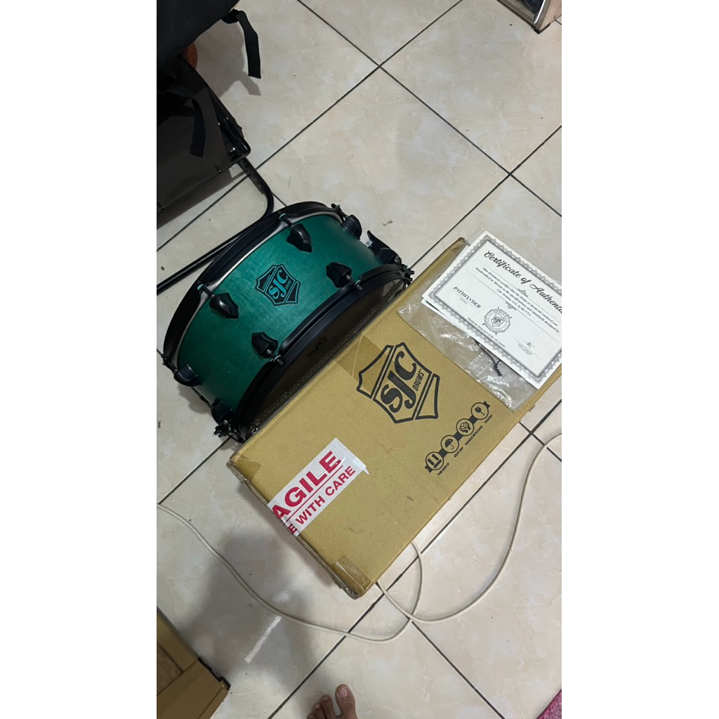 SJC Pathfinder Snare 14x6,5 Miami Teal Satin