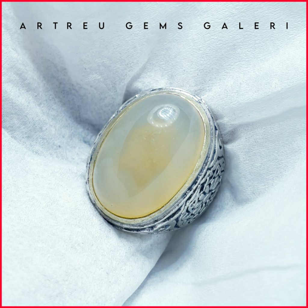 Batu Manik Air ( Air Dalam Batu ) inhidro | COD Bisa | Cincin Batu Akik Ring 5-10