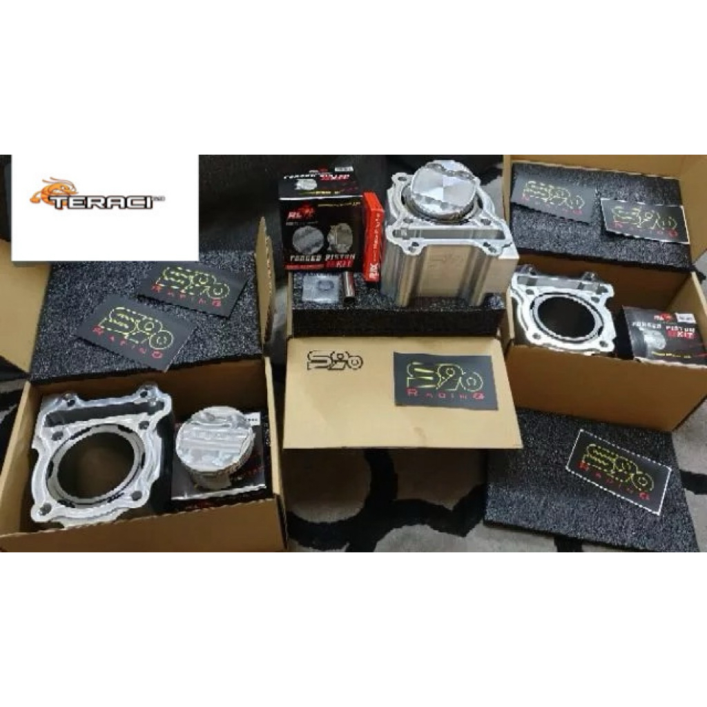 Blok seher bore up s90 racing v-pro full billet 65,68,70,72,75 jupiter mx,vixion,r15,mx king.