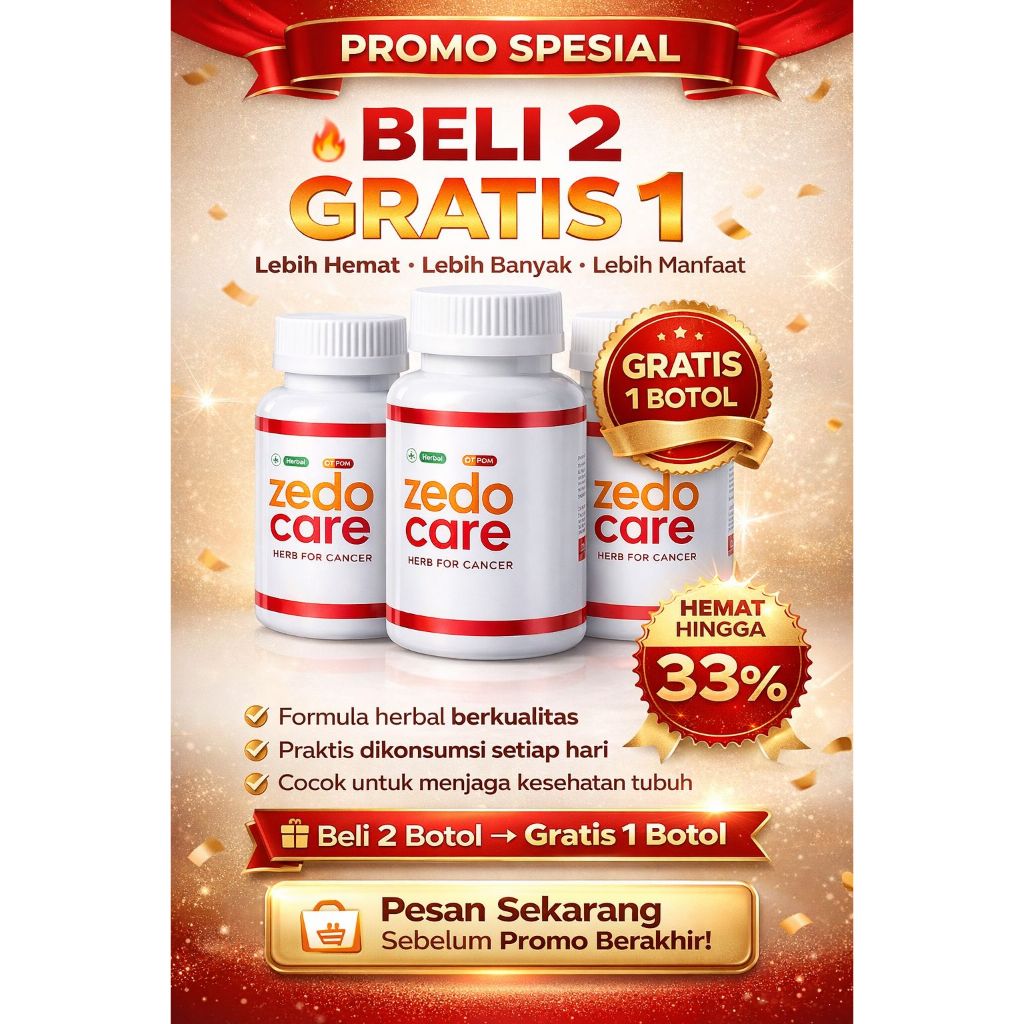 Herbal Zedo Care Untuk Obat Kista Miom Tumor dan Kanker isi 90 Kapsul Produk KPPT Mekarsari Jakarta