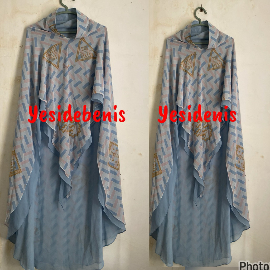 PRELOVED KHIMAR SISESA PRINTING ORIGINAL