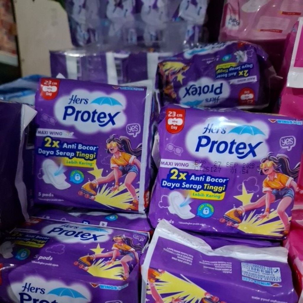 Pembalut protex ungu maxi wing 1 saset isi 5pads