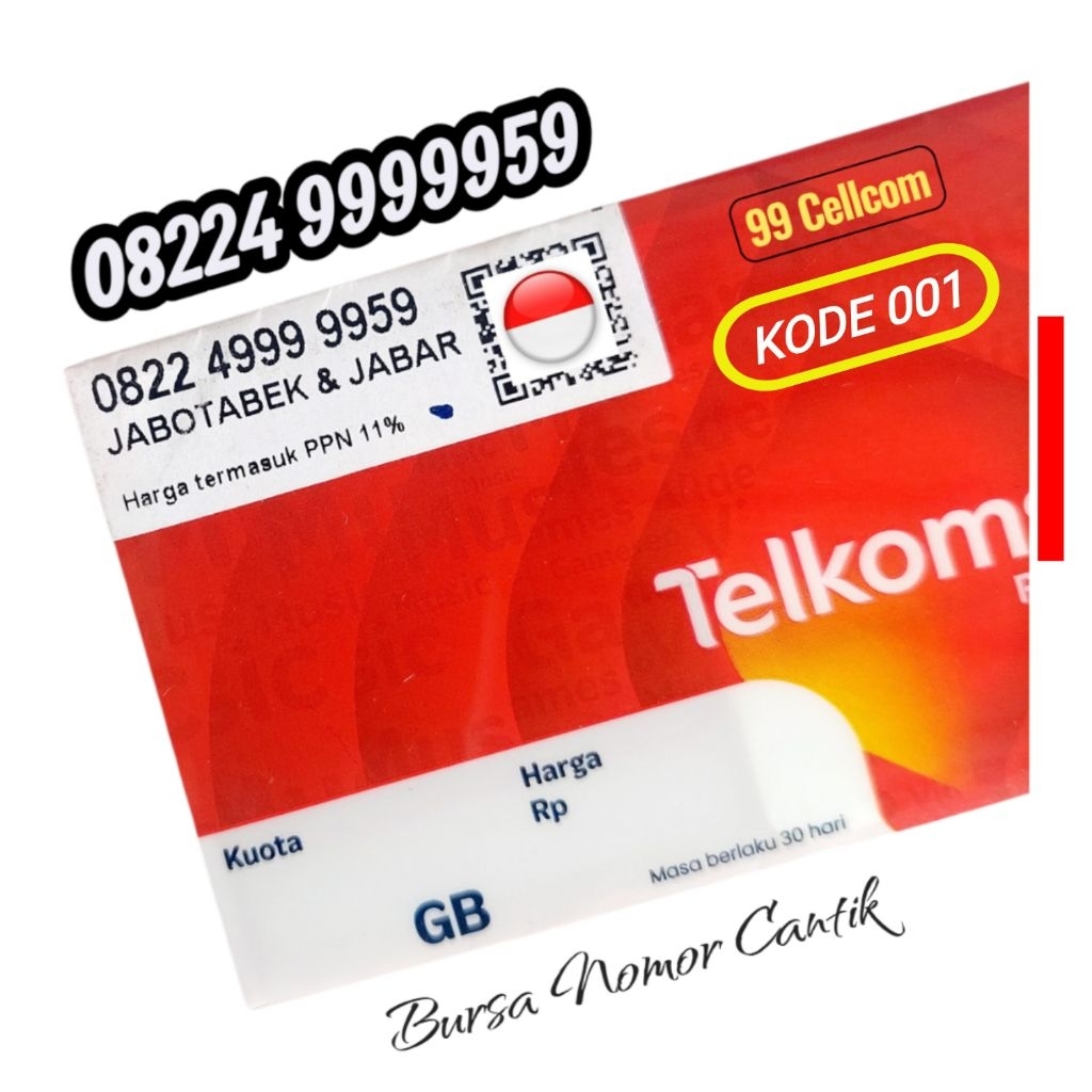 Nomer Cantik Simpati Reguler Kartu Perdana Telkomsel 4G/5G Prabayar Jaringan Luas