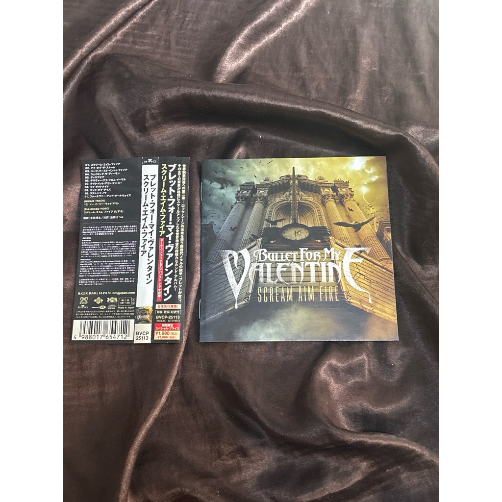 CD ALBUM BULLET FOR MY VALENTINE SCREAM AIM FIRE ORIGINAL