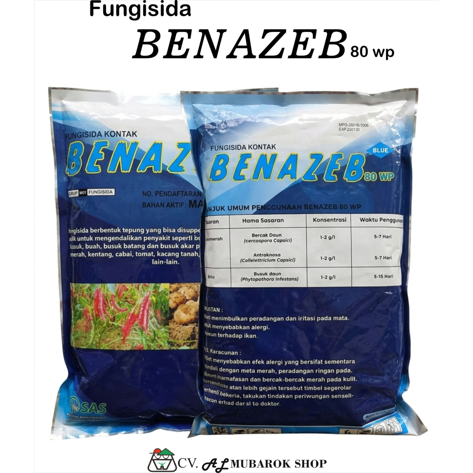BENAZEB 80 WP Fungisida Mankozeb Biru 80 wp 500 gr - 1 kg