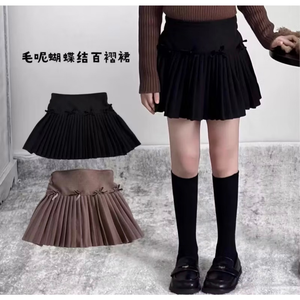 [YY]Rok celana lipat gaya preppy /Skort American preppy style pleated skirt, versatile