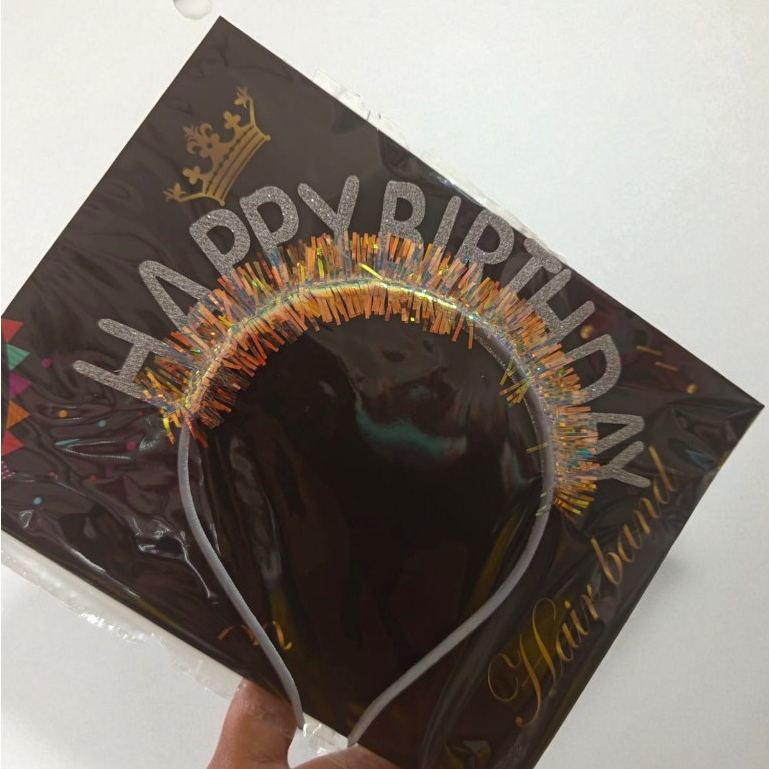 BANDO HAPPY BIRTHDAY / MAHKOTA ULANG TAHUN / BANDO PLASTIK