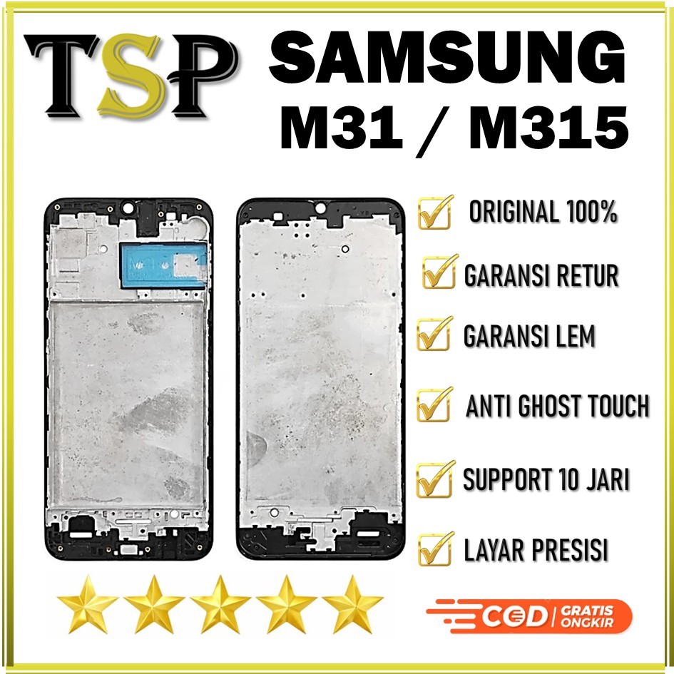 FRAME LCD SAMSUNG M31 / M315 FRAME BEZZEL TULANG TENGAH ORIGINAL ORI