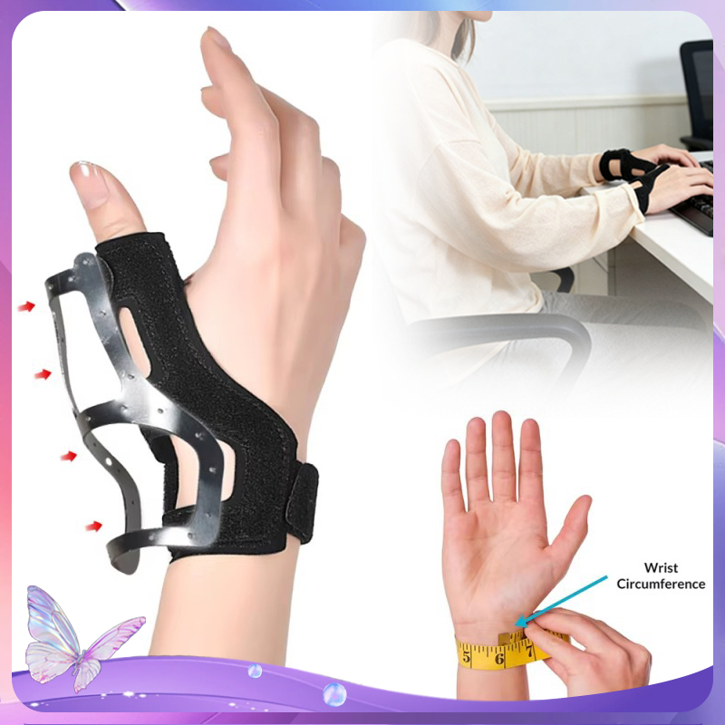 1 Buah Alat Terapi Tangan Keseleo Penyangga Jempol dan Pergelangan Tangan Sarung Tangan Jempol Fixat