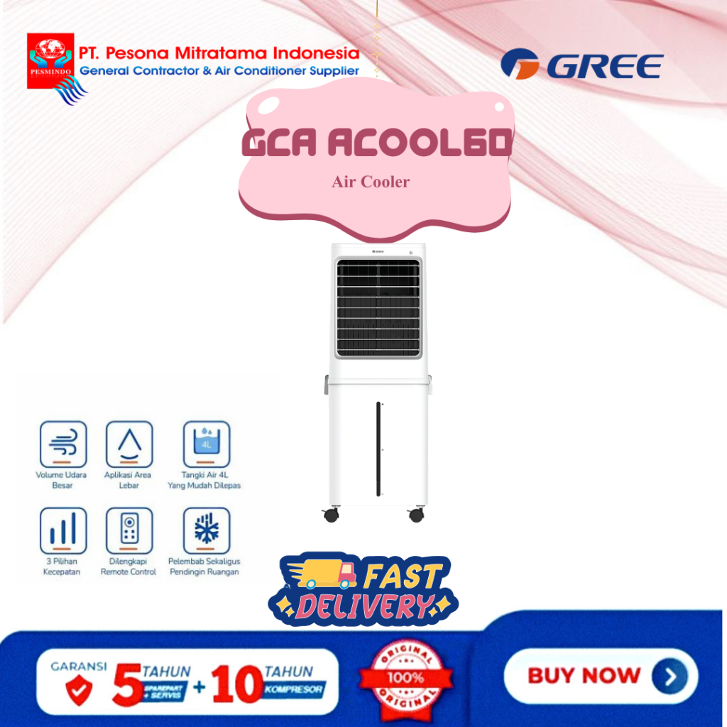 AC PROTABLE AIR COOLER  GREE TYPE GCA ACOOL60 O PENYEJUK UDARA