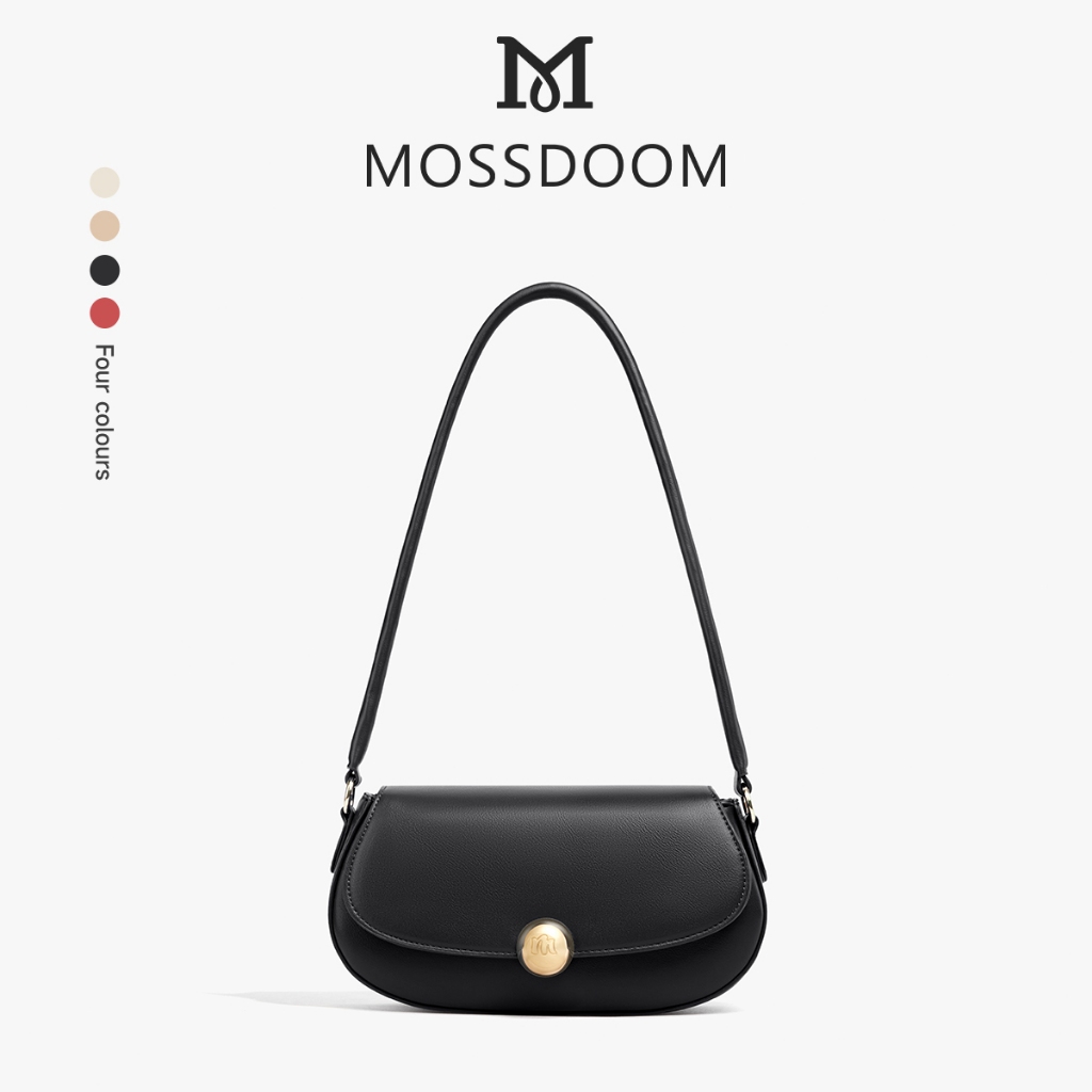 MOSSDOOM Celia Bag Golden Time Ramblings Designer Collection Tas Bahu  Tas Wanita Dengan Desain Gesp