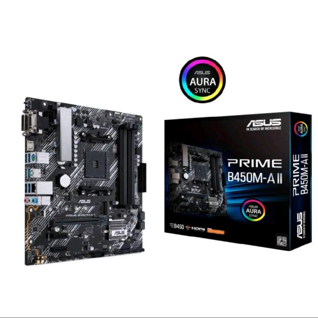 Motherboard ASUS B450M-A II AM4 Bekas Normal Siap Pakai