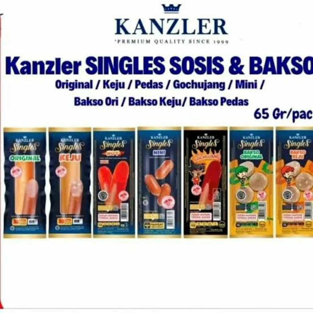 KANZLER SINGLES / KANZLER LANGSUNG MAKAN / KANZLER ORIGINAL / KANZLER MINI / KANZLER KEJU / KANZLER 