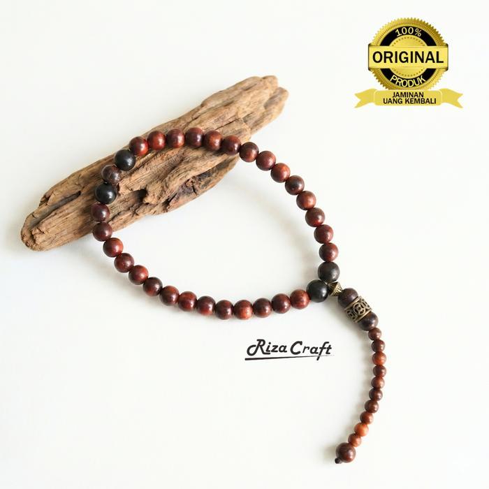 Tasbih 33 Butir Aesthetic Kayu Galih Nagasari mix Galih Asem Kelor Hitam ASLI Alam Original Cirebon 