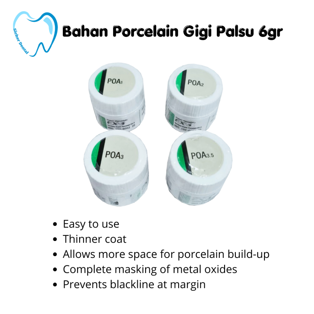 Bahan Porcelain Gigi Palsu/Pasta Opaque/Noritake/A1 6 gr