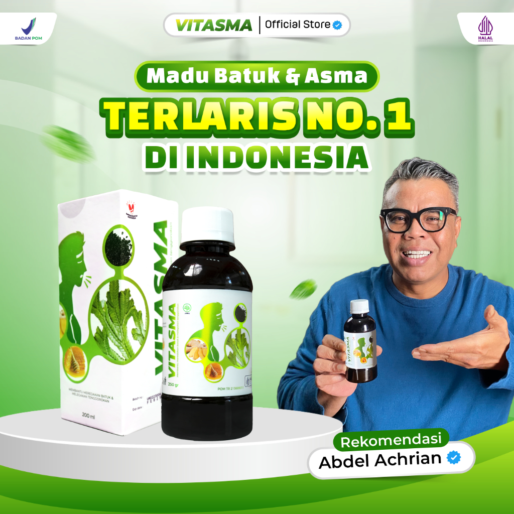 Paket 1 Botol Madu Vitasma - Terbukti Ampuh Untuk Mengatasi Masalah Pada Saluran Pernafasan dan Menjaga Imunitas Tubuh