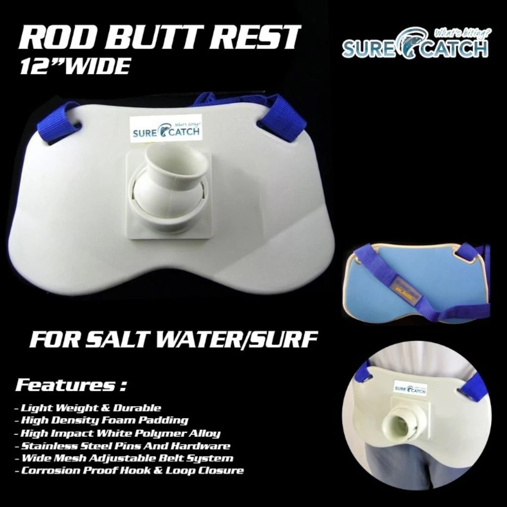 SURECATCH ROD BUTT REST SABUK PENAHAN JORAN LAUT – HIGH DENSITY FOAM & STAINLESS STEEL HARDWARE
