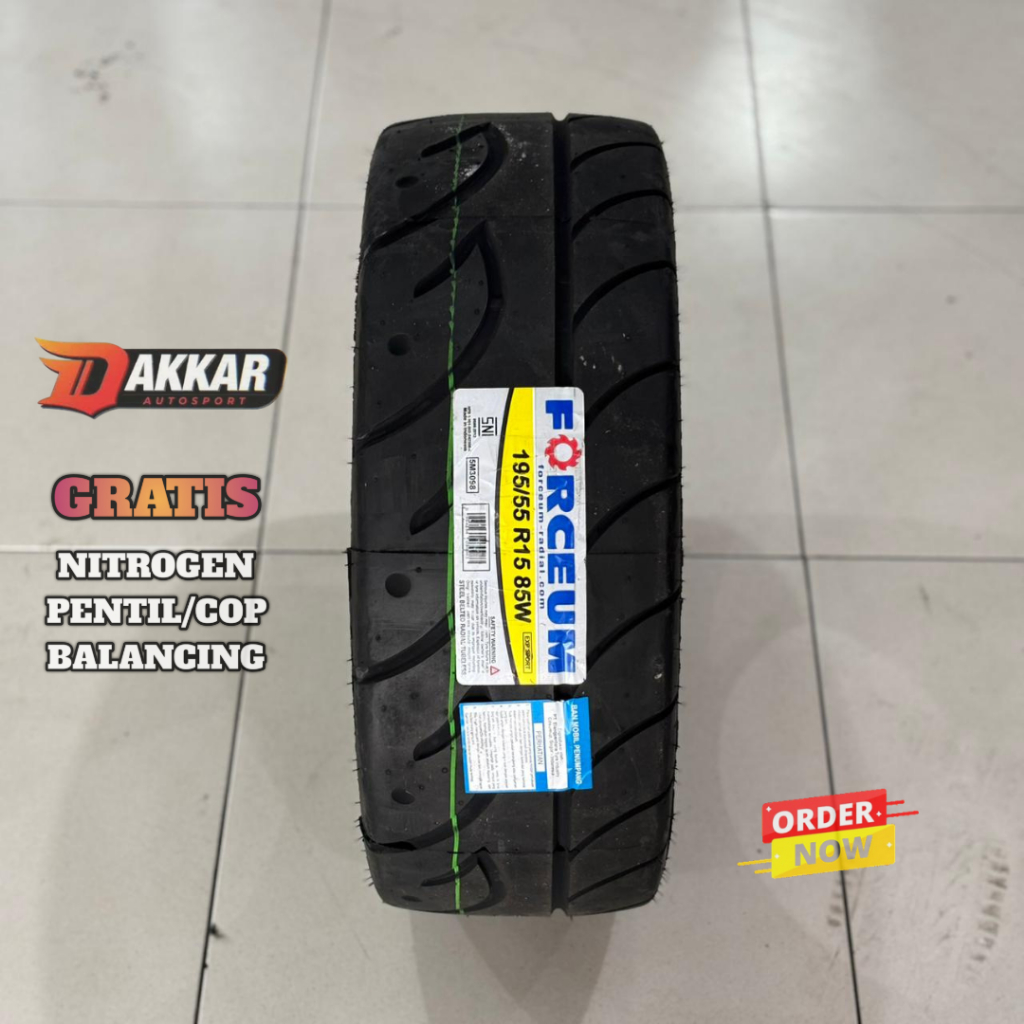 BAN FORCEUM EXP SPORT 195/55 R15 BAN SEMISLICK R15 UKURAN 195/55 15