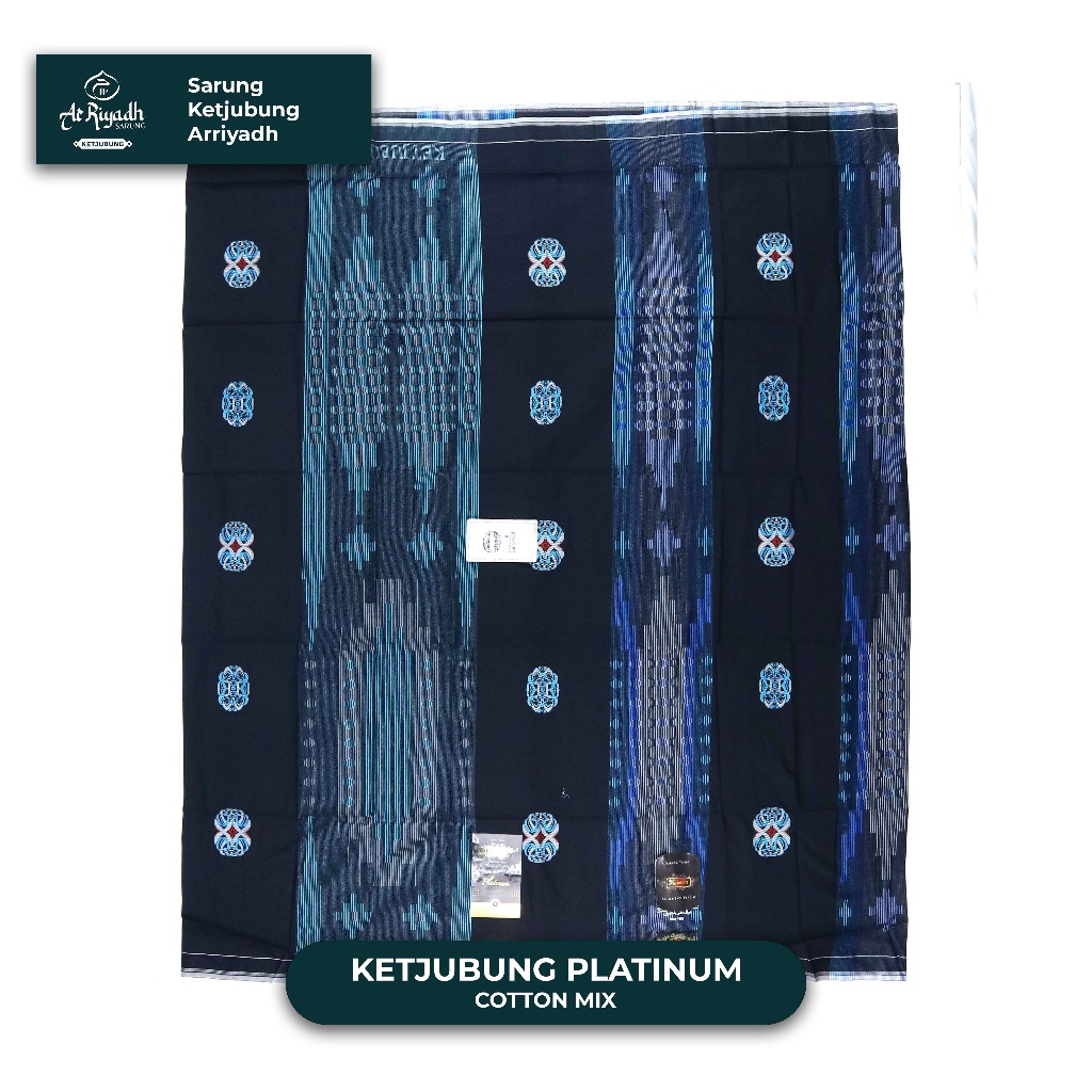 Sarung KETJUBUNG Platinum GOLD Variant Hitam Putih Warna Motif JSD Jacquard Songket Dobby Cakep