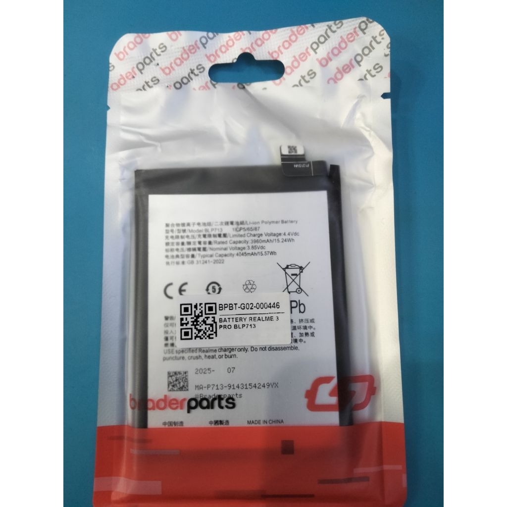 BATRE REALME 3 PRO BLP713