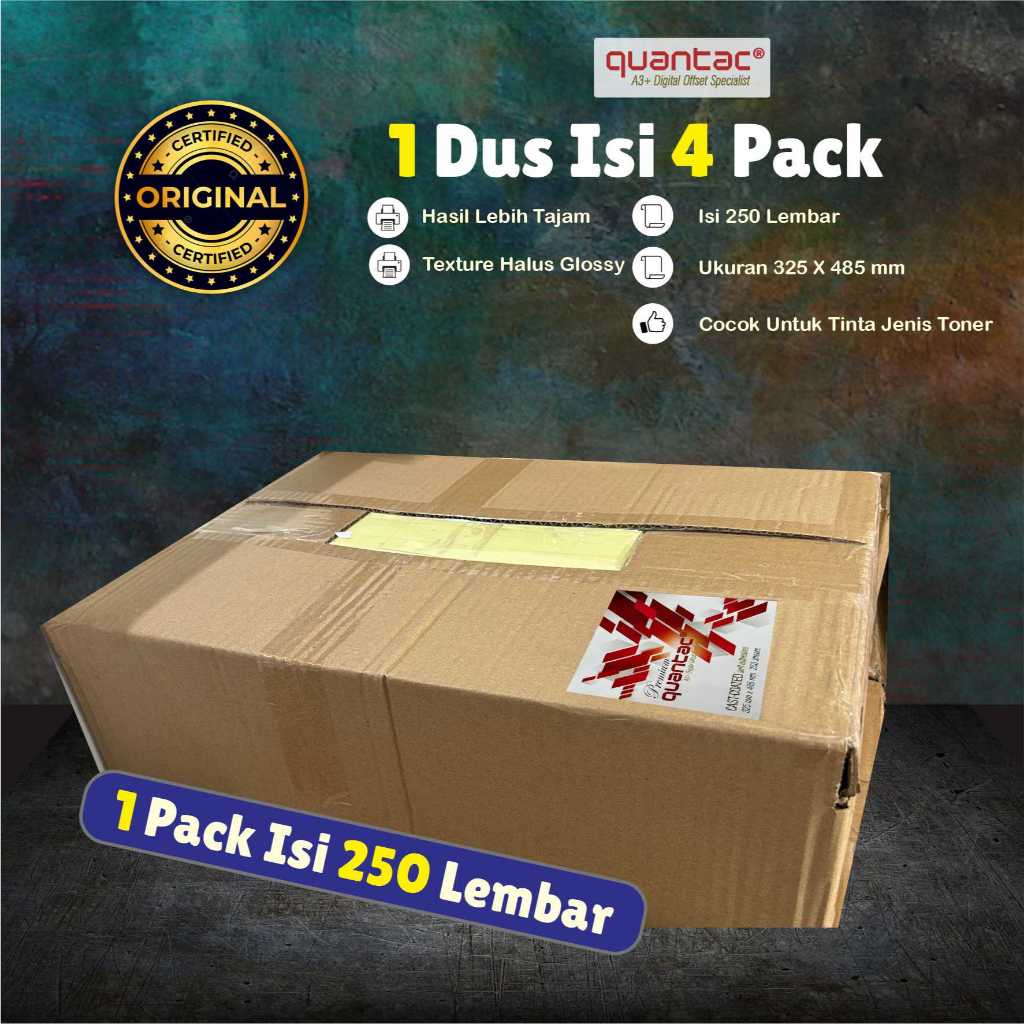 Quantac Sticker Chromo PREMIUM Glossy A3+ (1 Dus 4 Pack) - Quantac Chromo premium