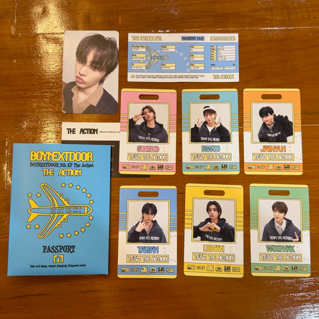 [ READY SUNGHO / RIWOO / TAESAN SET ] Boynextdoor - 5th The Action Weverse Version