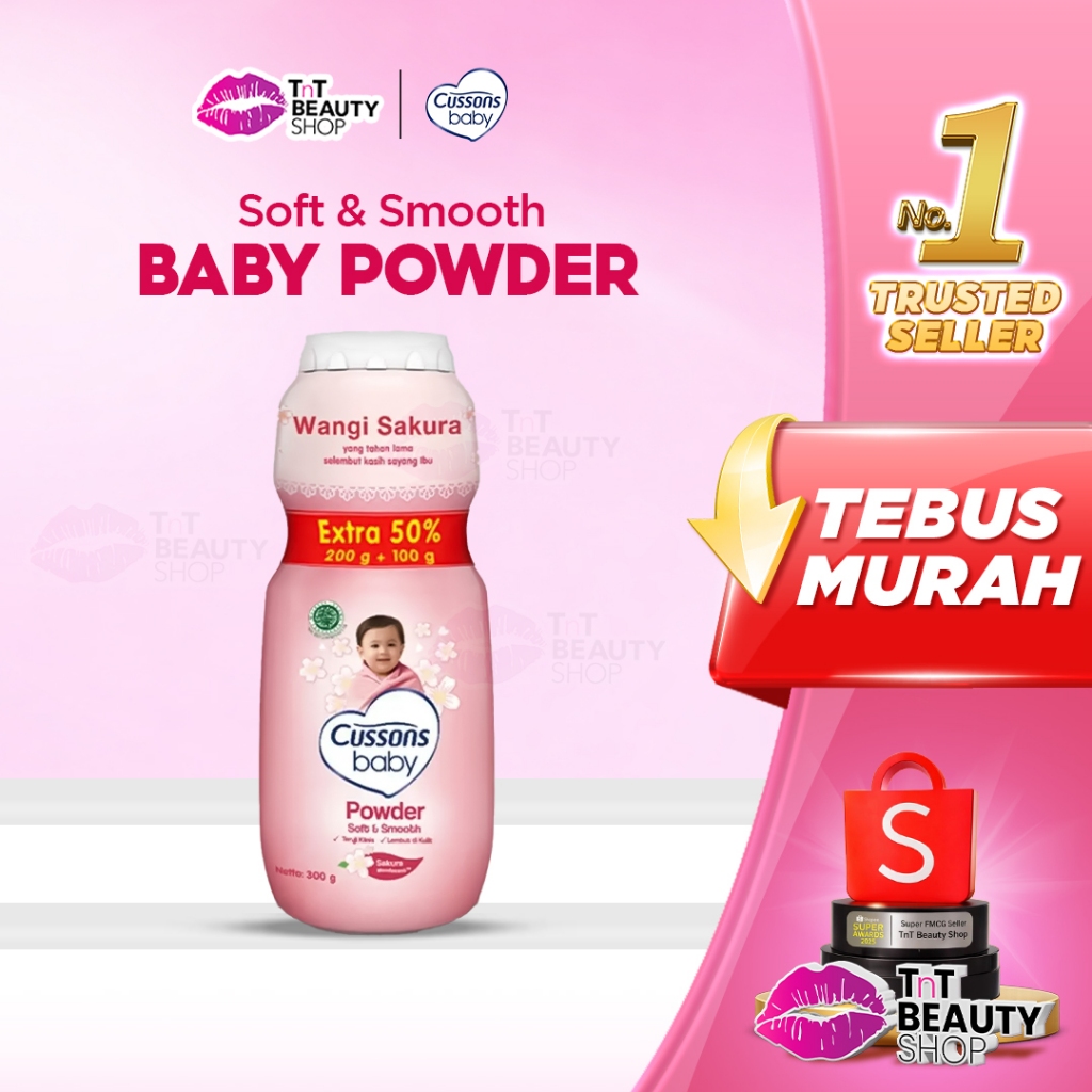 Cussons Baby Powder Soft & Smooth - Bedak Tabur Bayi | Tnt Beauty Shop