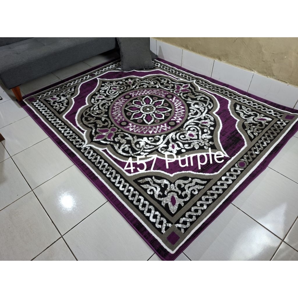 Karpet Permadani Ungu Violet Purple Moderno Momento Shafira 160x210 cm