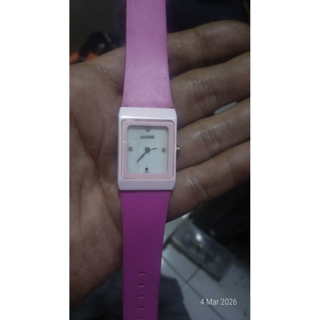 Jam vintage keramik RADO tank original bekas